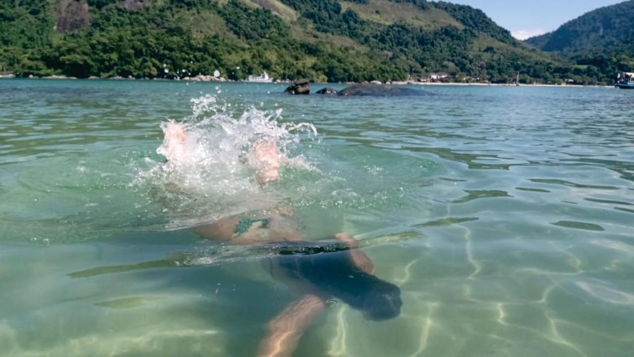 アングラドスレイスKitnet Aconchegante A 200M Da Praiaアパートメント エクステリア 写真